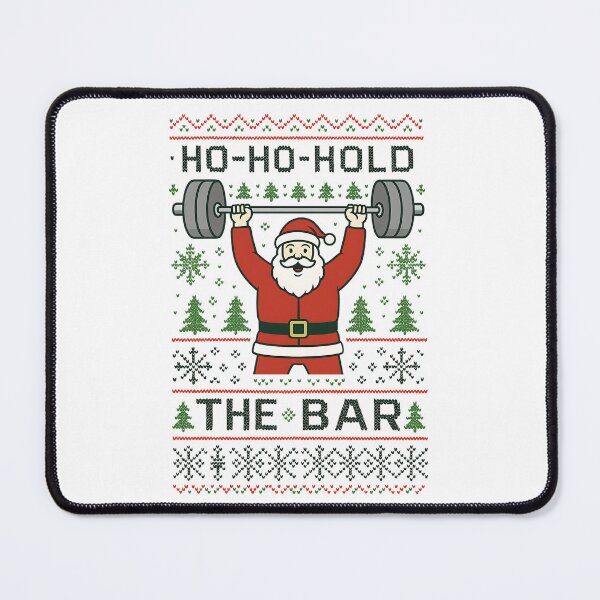 Item preview, Ho Ho Hold The Bar Santa Gym designed and sold by Joyful-Park.