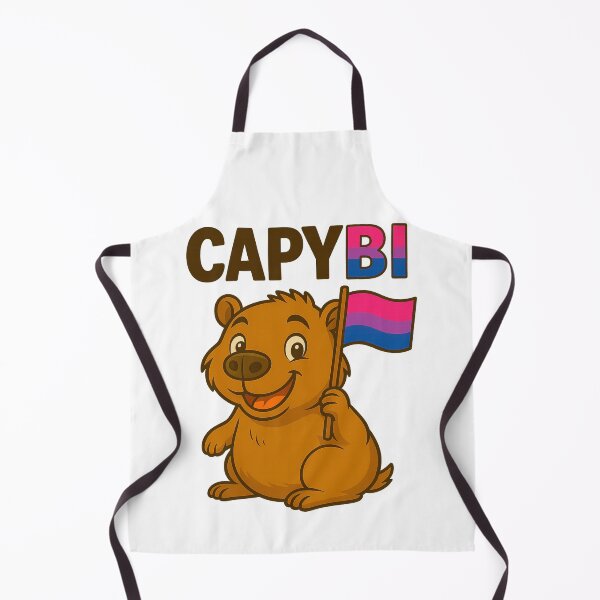 Item preview, Capy BI – Cute Capybara with Bisexual Pride Flag designed and sold by CapyToon.