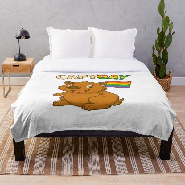 Artikelvorschau, Capy GAY – Süßes Capybara mit Regenbogen-Pride-Flagge entworfen und verkauft von CapyToon.
