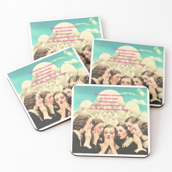 Item preview, Friendship -Jane Austen Quote (Pink) designed and sold by Vintage Hoopla.