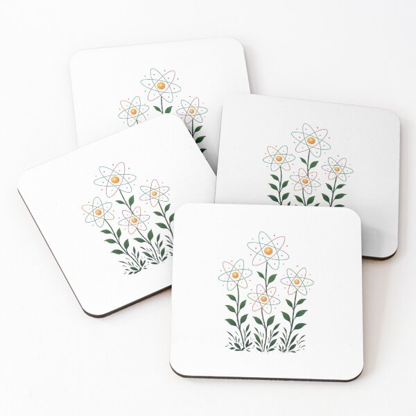 Item preview, Atomic Bloom – Science Meets Nature Illustration” designed and sold by Byarasstudio.