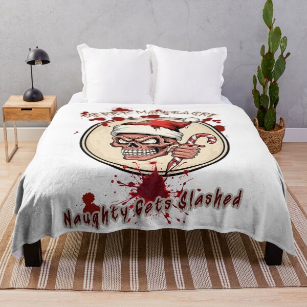 Item preview, Slasher Santa Skull Christmas Horror designed and sold by SkullTroops.