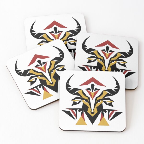 Item preview, Idiu Mishmi mithun Tribal Geometric Pattern Ethnic Motif Design designed and sold by Haus Of K.