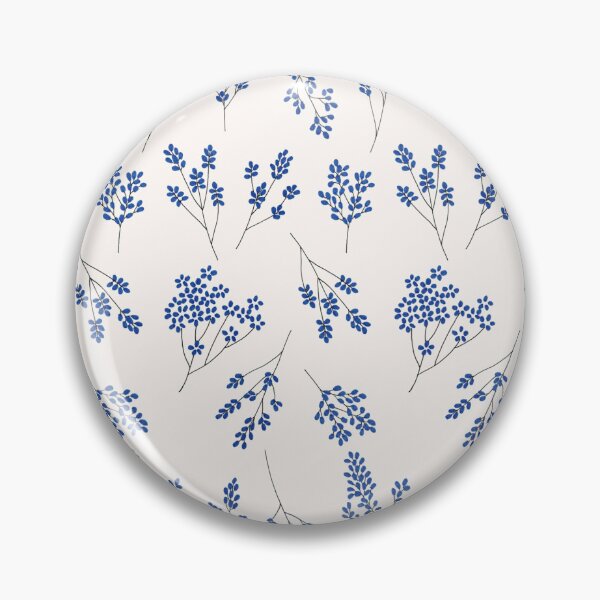 Item preview, Blue Botanical Breeze – Elegant Floral Pattern designed and sold by Printpos.