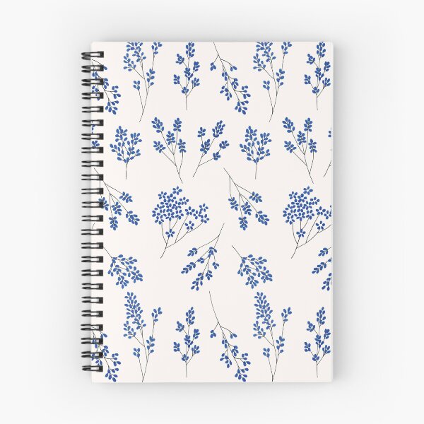 Item preview, Blue Botanical Breeze – Elegant Floral Pattern designed and sold by Printpos.