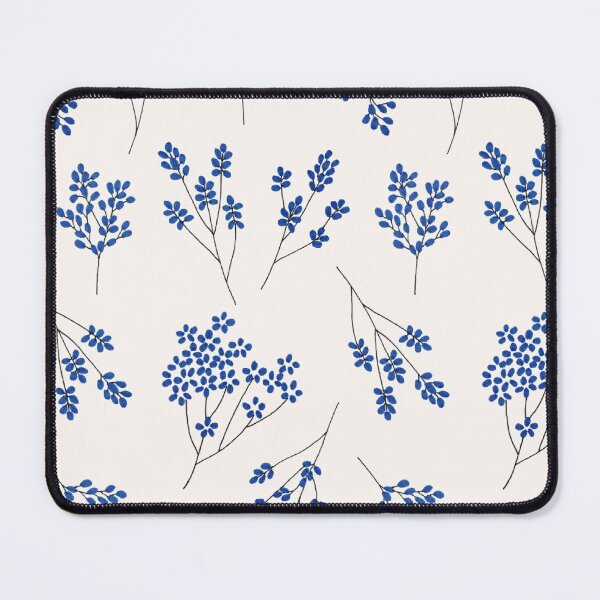 Item preview, Blue Botanical Breeze – Elegant Floral Pattern designed and sold by Printpos.