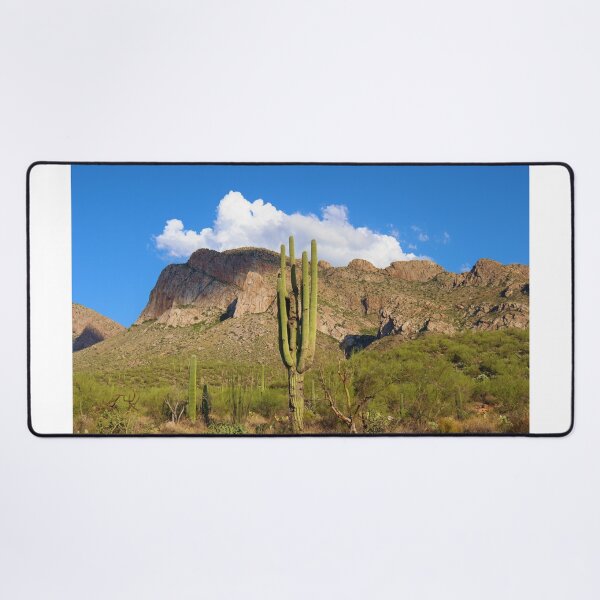 Item preview, Mighty Saguaro Cactus With Mountain View  designed and sold by simonjayphotos.