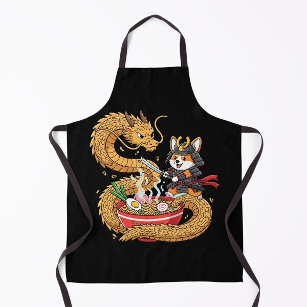 Item preview, murai Corgi vs Dragon Ramen Battle – Epic Anime Food Fight Illustration Art designed and sold by RojoyDesigns.