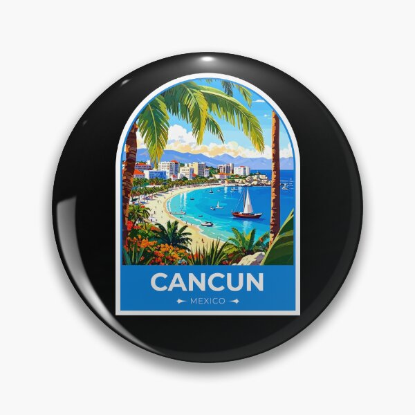 Item preview, Cancun Mexico Sticker designed and sold by TulipaGraphics.