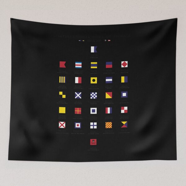 Item preview, Nautical Flags International Code Of Signals Classic 		 designed and sold by usuhmvjvwtp91.