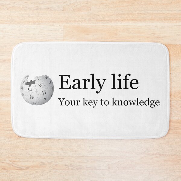 Item preview, Early Life Wikipedia designed and sold by PuzzlingStuff.
