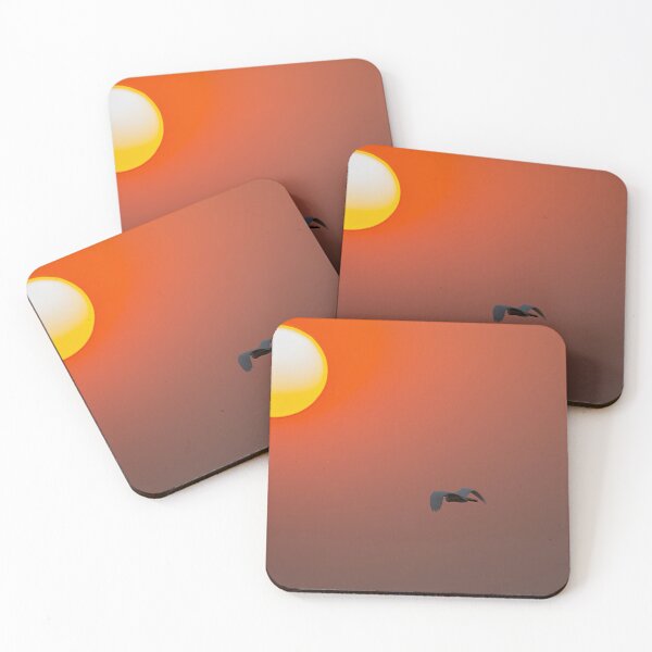Item preview, Minimal Sunset Flight – Bird Silhouette in African Sky designed and sold by DavideAntoniani.