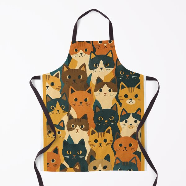 Item preview, Vintage Feline Faces - Retro Cats designed and sold by BadaBingBear.