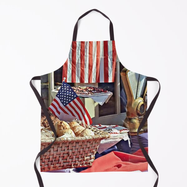 Item preview, Cooperstown NY - Bakery Window With American Flags designed and sold by Susan Savad.