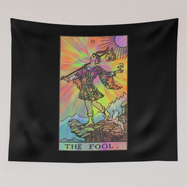 Item preview, The Fool - Psychedelic Tarot Card Rider Waite   	 designed and sold by mtvlwklt1.