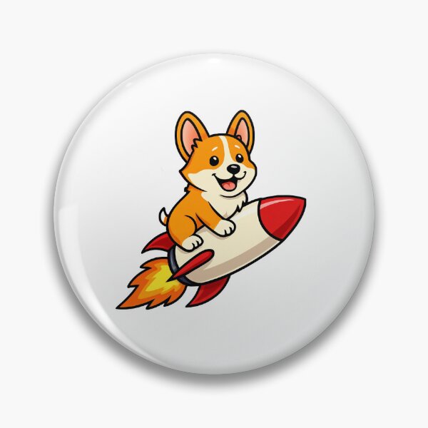 Artikelvorschau, Corgi-Raketenfahrt-Abenteuer | Niedliche Weltraumhund-Astronautenillustration entworfen und verkauft von RojoyDesigns.