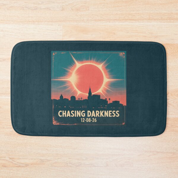 Item preview, Mallorca Skyline Giant Solar Eclipse Chasing Darkness 2026 designed and sold by Blok45.