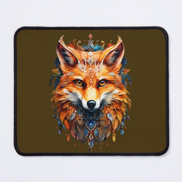 Item preview, Mystical Fox Art: A Blend of Nature, Spirit & Digital Magic designed and sold by Doodle-Bloom.