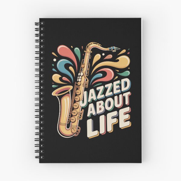 Item preview, Jazzed About Life: Retro Saxophone Jazz Music Illustration designed and sold by RojoyDesigns.