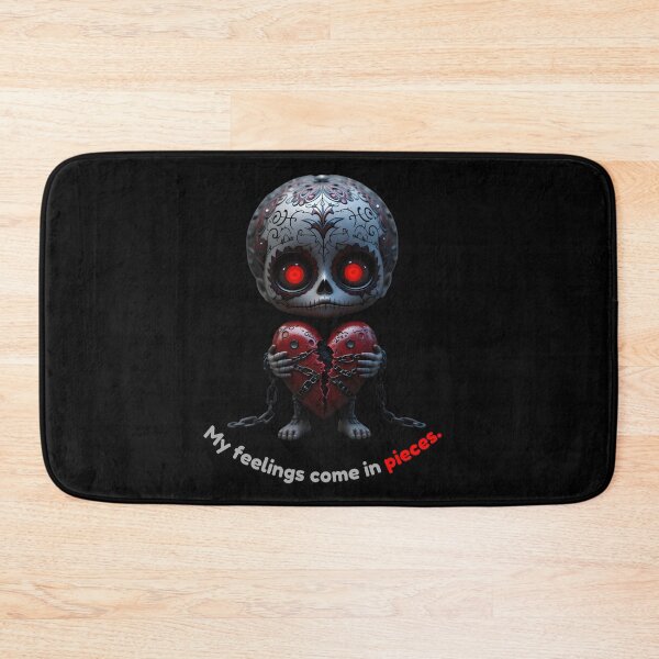 Item preview, Sad Sugar Skull "My feelings come in pieces" | Creepy Cute Emo Art designed and sold by EnigmaticGoth.