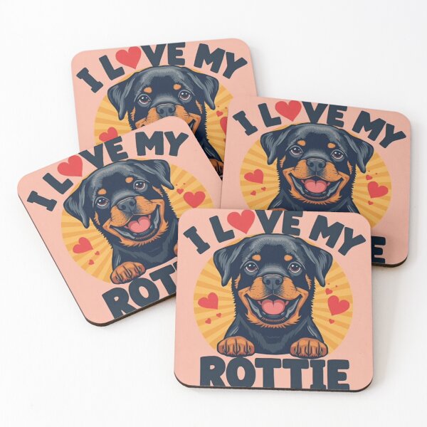 Item preview, I love my rottie! designed and sold by TeeTimeDesignz.