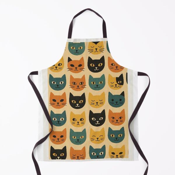 Item preview, Vintage Feline Faces — MCM Style designed and sold by BadaBingBear.