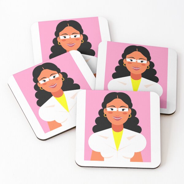 Item preview, Smiling Professional Woman Doctor Scientist Flat Avatar designed and sold by shinyjewel.