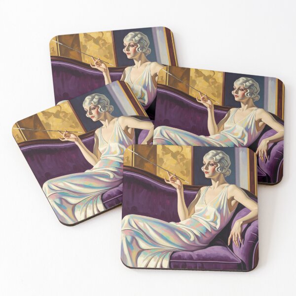 Item preview, The Opal and the Velvet - Original Art Deco Artwork designed and sold by elektronen.