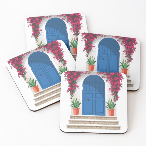 Item preview, Chefchaouen Blue Door – Moroccan Blue City Travel Art T-Shirt & Poster designed and sold by ZYNORAworld.