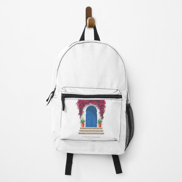 Item preview, Chefchaouen Blue Door – Moroccan Blue City Travel Art T-Shirt & Poster designed and sold by ZYNORAworld.
