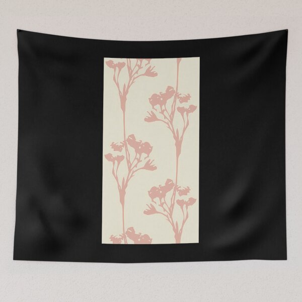 Item preview, Pink dried flowers on cream background 	 	 designed and sold by yqwetnps40.