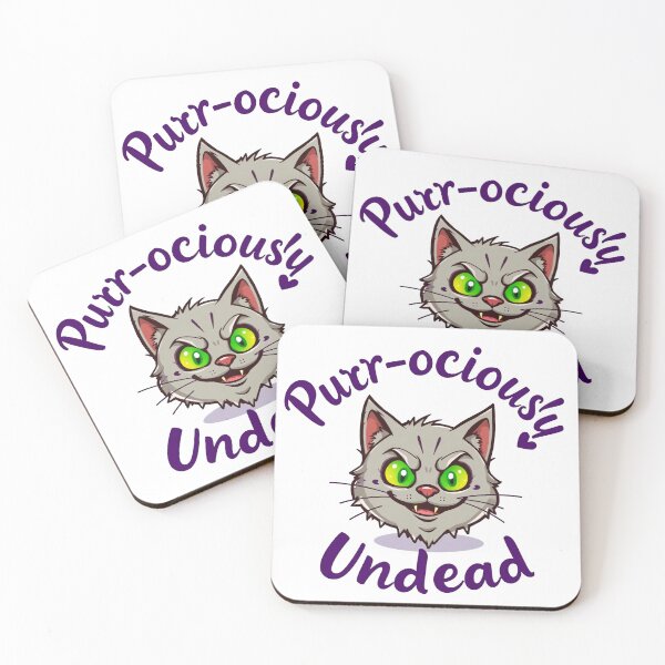 Item preview, Purr-ociously Undead — Zombie Cat with Attitude designed and sold by RojoyDesigns.