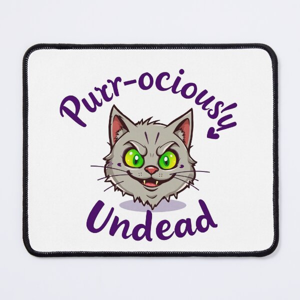 Item preview, Purr-ociously Undead — Zombie Cat with Attitude designed and sold by RojoyDesigns.