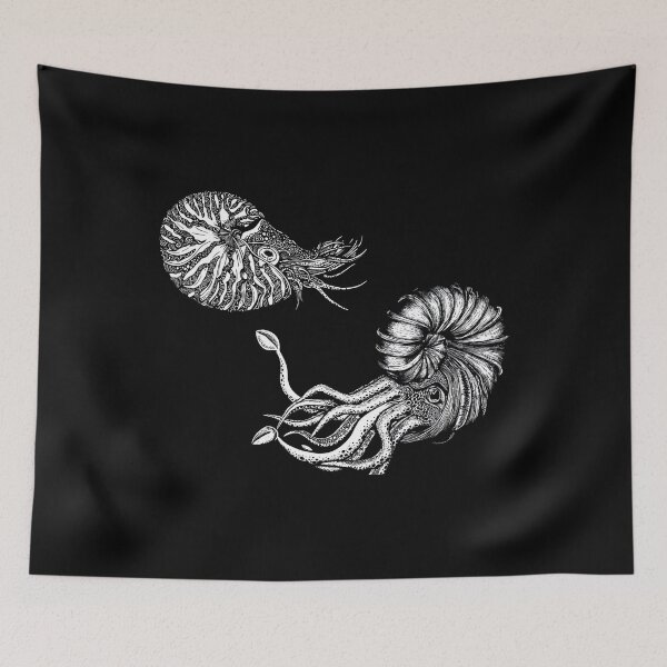 Item preview, Nautilus & Ammonite Illustration 	 designed and sold by usuhmvjvwtp91.