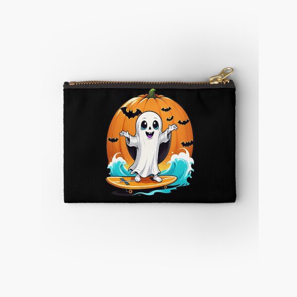 Item preview, Spooky Ghost Surfer Catching Waves | Halloween Surf Art designed and sold by RojoyDesigns.