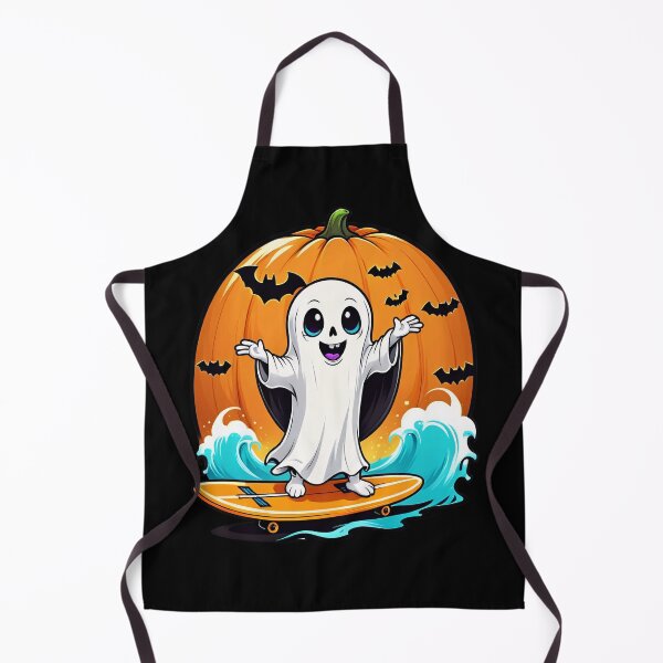 Item preview, Spooky Ghost Surfer Catching Waves | Halloween Surf Art designed and sold by RojoyDesigns.