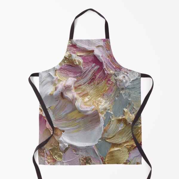 Item preview, Impasto Collection white yellow and gold leaf with pink and red designed and sold by PrincessaCharms.
