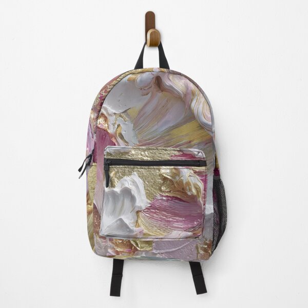 Item preview, Impasto Collection white yellow and gold leaf with pink and red designed and sold by PrincessaCharms.
