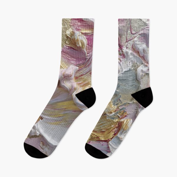 Item preview, Impasto Collection white yellow and gold leaf with pink and red  designed and sold by PrincessaCharms.