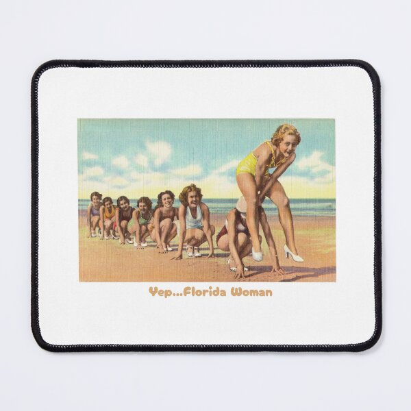 Item preview, Florida Woman Playing Leapfrog designed and sold by Oddly Enchanted.