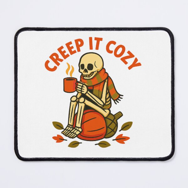 Item preview, Creep It Cozy - Skeleton with Pumpkin Design designed and sold by AaroZoolvik.