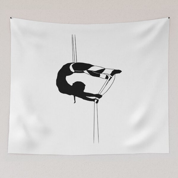 Item preview, Half Monty Aerial Silks Silhouette  	 designed and sold by curpstumw99.