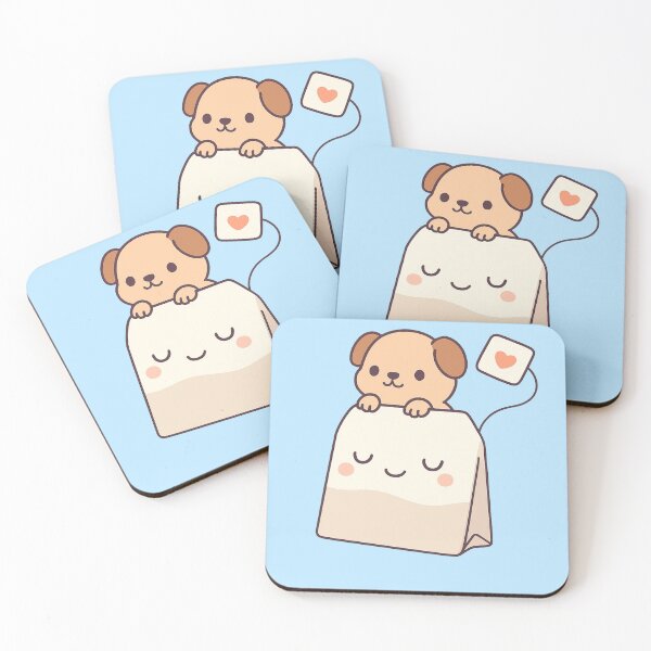Item preview, Kawaii Puppy in Teabag designed and sold by Yuki Shop.
