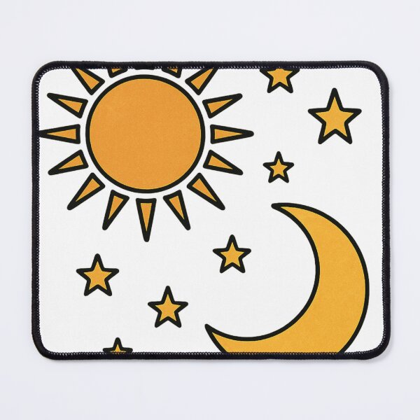 Item preview, Sun and Moon with Stars Minimalist Design designed and sold by ADBIB Design.