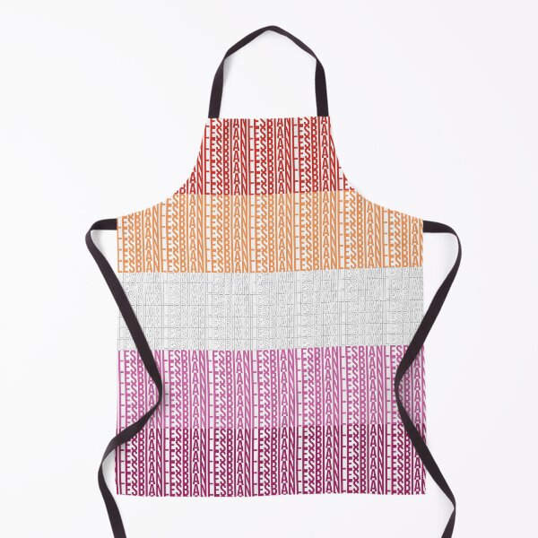 Item preview, Typographic Sunset Lesbian Pride Flag designed and sold by RyanGDesign.