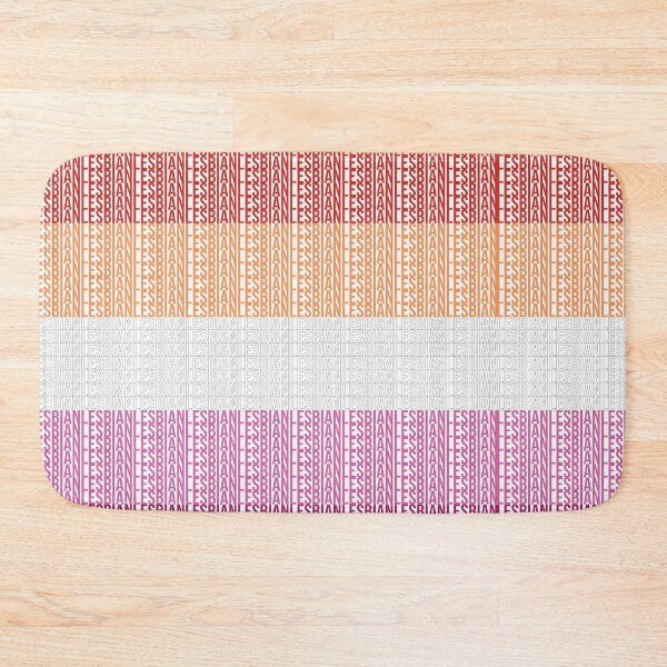 Item preview, Typographic Sunset Lesbian Pride Flag designed and sold by RyanGDesign.