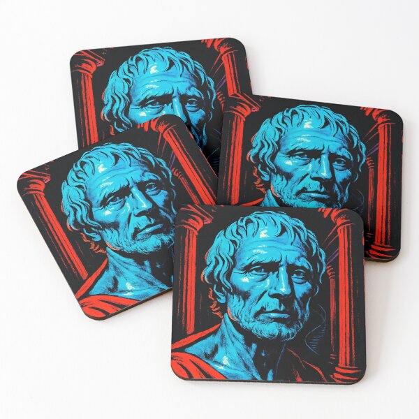 Item preview, Stoic Philosopher in Neon Roman Style designed and sold by -DEEWOLF-.