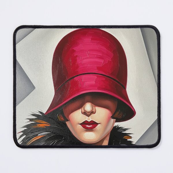 Item preview, The Crimson Cloche V2 - Original Art Deco Artwork designed and sold by elektronen.