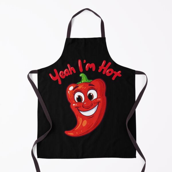 Item preview, "Yeah, I'm Hot - Sassy Chili Pepper | Bold Spicy Food Art & Gifts" designed and sold by RojoyDesigns.