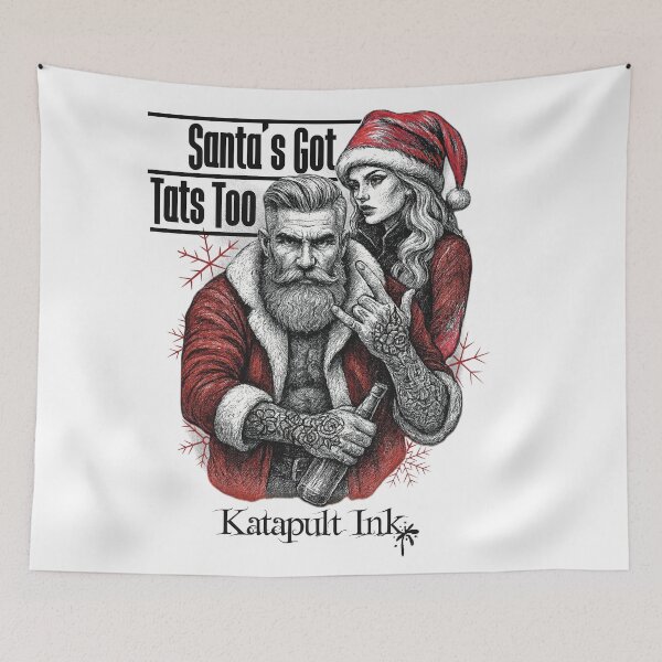 Item preview, Santa’s Got Tats Too – Katapult Ink Seasonal Dro designed and sold by Katapultink.